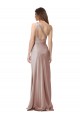 Rose poussiéreux Fourreau Satiné Stretch Longue Formelles Robes demoiselle d'honneur / Robes de soirée / Robes de bal à Vendre