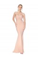 Sirène Col Haut Crêpe Stretch Longue Formelles Robes demoiselle d'honneur / Robes de soirée / Robes de bal à Vendre
