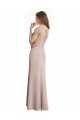 Sirène Scoop Col Haut Mousseline Dentelle Longue Robes demoiselle d'honneur à Vendre