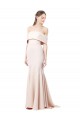 Sirène Épaule Dénudée Col Haut Crêpe Stretch Longue Formelles Robes demoiselle d'honneur / Robes de soirée / Robes de bal à Vendre