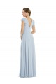 Trapèze Bateau Mousseline Longue Formelles Robes demoiselle d'honneur / Robes de soirée à Vendre