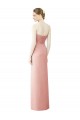 Trapèze Sans bretelle Mousseline Longue Asymétrique Robes demoiselle d'honneur à Vendre