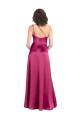 Trapèze Satiné Stretch Longue Formelles Robes demoiselle d'honneur / Robes de soirée / Robes de bal à Vendre