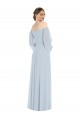 Trapèze Épaule Dénudée Mousseline Longue Formelles Robes demoiselle d'honneur / Robes de soirée à Vendre