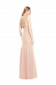 Trompette Bateau Crêpe Stretch Longue Robes demoiselle d'honneur / Robes de bal à Vendre