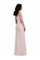Trompette Bretelles spaghetti Crêpe Stretch Longue Formelles Robes demoiselle d'honneur / Robes de soirée / Robes de bal à Vendre
