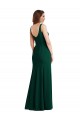 Trompette Col Carré Crêpe Stretch Longue Robes demoiselle d'honneur / Robes de bal à Vendre