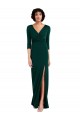 Vert foncé Trompette Col V Spandex Longue Formelles Robes demoiselle d'honneur / Robes de soirée / Robes de bal à Vendre