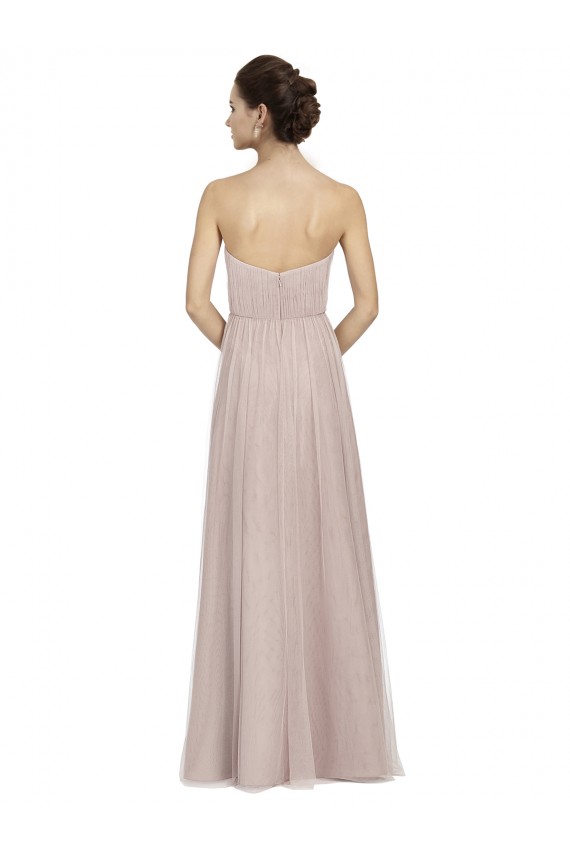 Vintage Rose Trapèze Tulle Longue Robes demoiselle d'honneur à Vendre