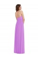 Violet Trapèze Mousseline Longue Robes demoiselle d'honneur à Vendre