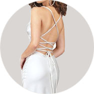 Bretelles croisées Robes de mariée à Vendre